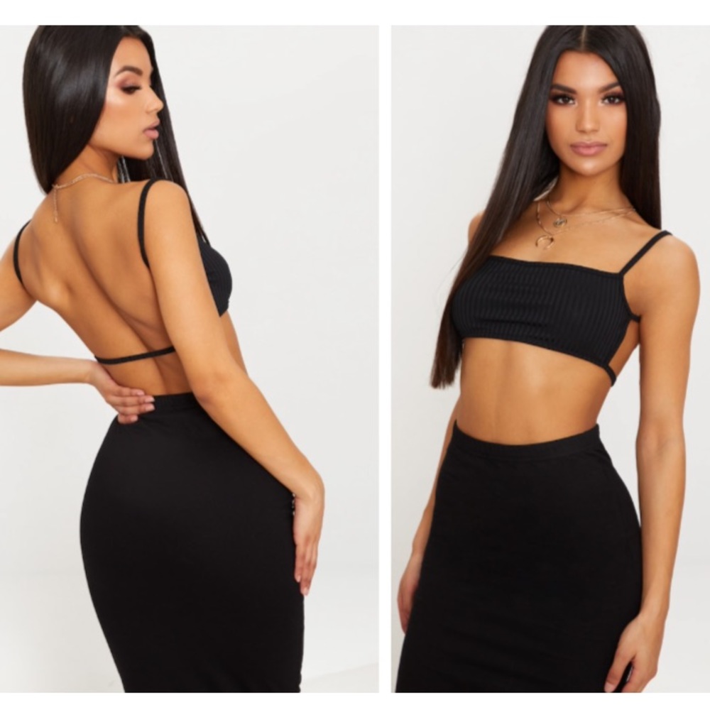 Black Strappy Bralette